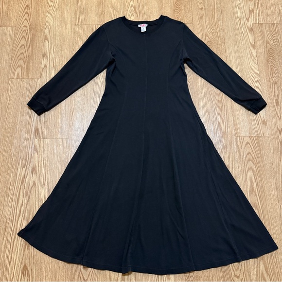 FADS Classic Long Sleeve Dress Black Women's Size M - Picture 2 of 7